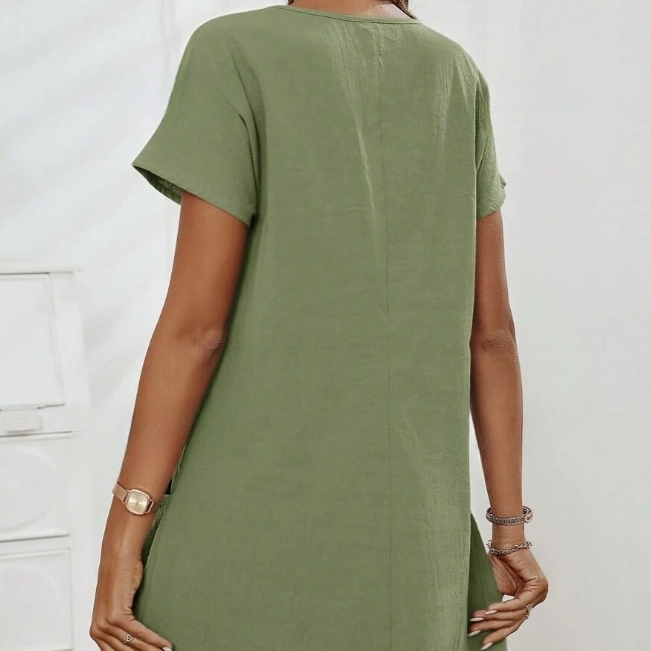 Best Selling Women's Clothes Summer Zipper Collar Dress