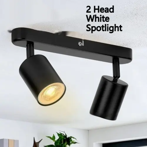 Three-head Lamp Adjustable Angle TV Background Wall Ceiling Spotlight