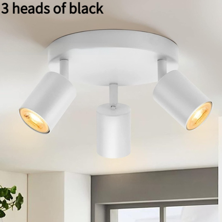 Three-head Lamp Adjustable Angle TV Background Wall Ceiling Spotlight - Image 6