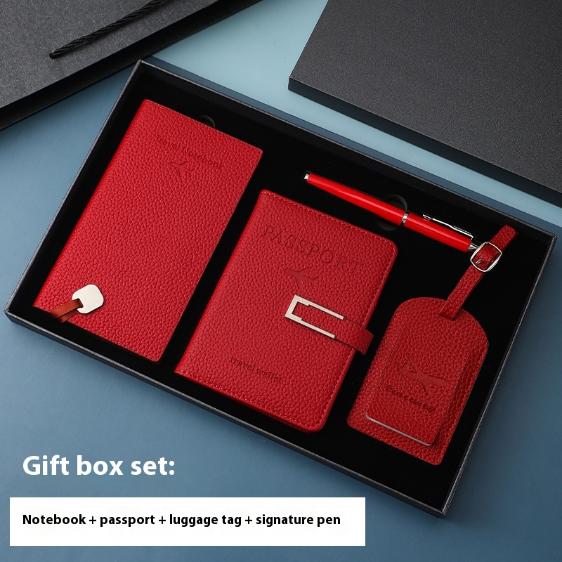 Multiple Card Slots Passport Jacket Leather Travel Agency Luggage Tag Notebook Suit 6