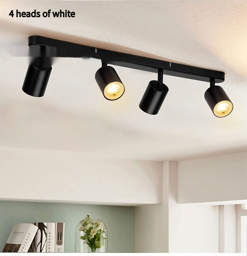 Three-head Lamp Adjustable Angle TV Background Wall Ceiling Spotlight - Image 5