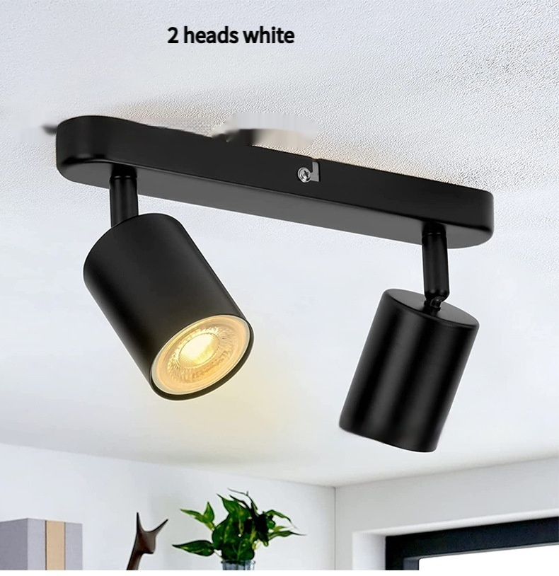 Three-head Lamp Adjustable Angle TV Background Wall Ceiling Spotlight - Image 7