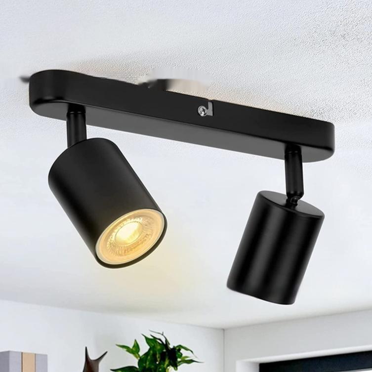Three-head Lamp Adjustable Angle TV Background Wall Ceiling Spotlight - Image 3