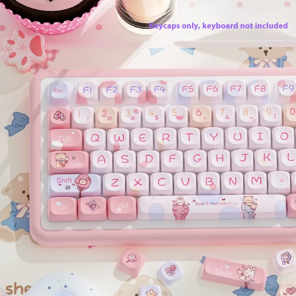 Five-sided Sublimation Moa Highly Cute Personality Fit Mechanical Keyboard Cap