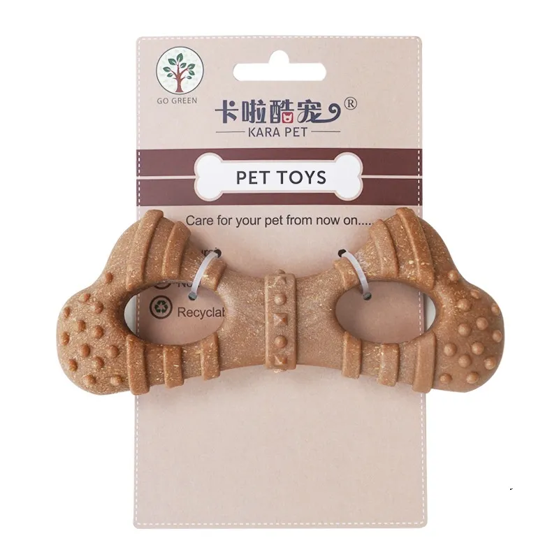 Dog Toy Bone Molar Rod Bite-resistant Teeth Cleaning Self-hi - Glasses