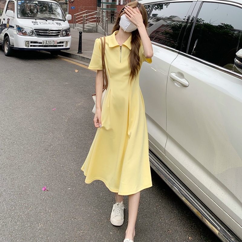 Slightly Fat Pear Shapes Waist Slimming A- Line Dress