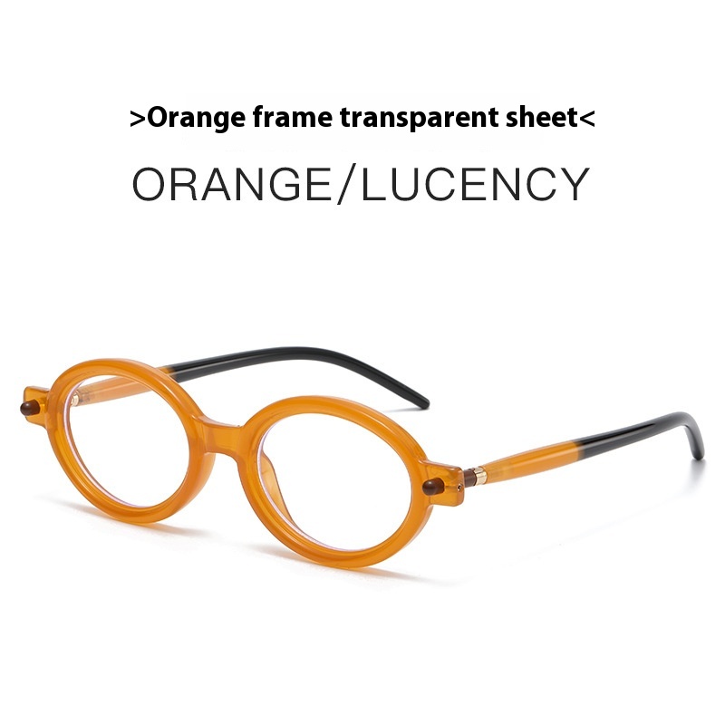 Retro Artistic Oval Frame Sunglasses Modern Charming Anti-blue Light Sunglasses - Image 2