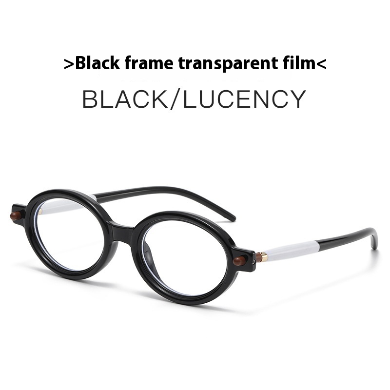 Retro Artistic Oval Frame Sunglasses Modern Charming Anti-blue Light Sunglasses - Image 12