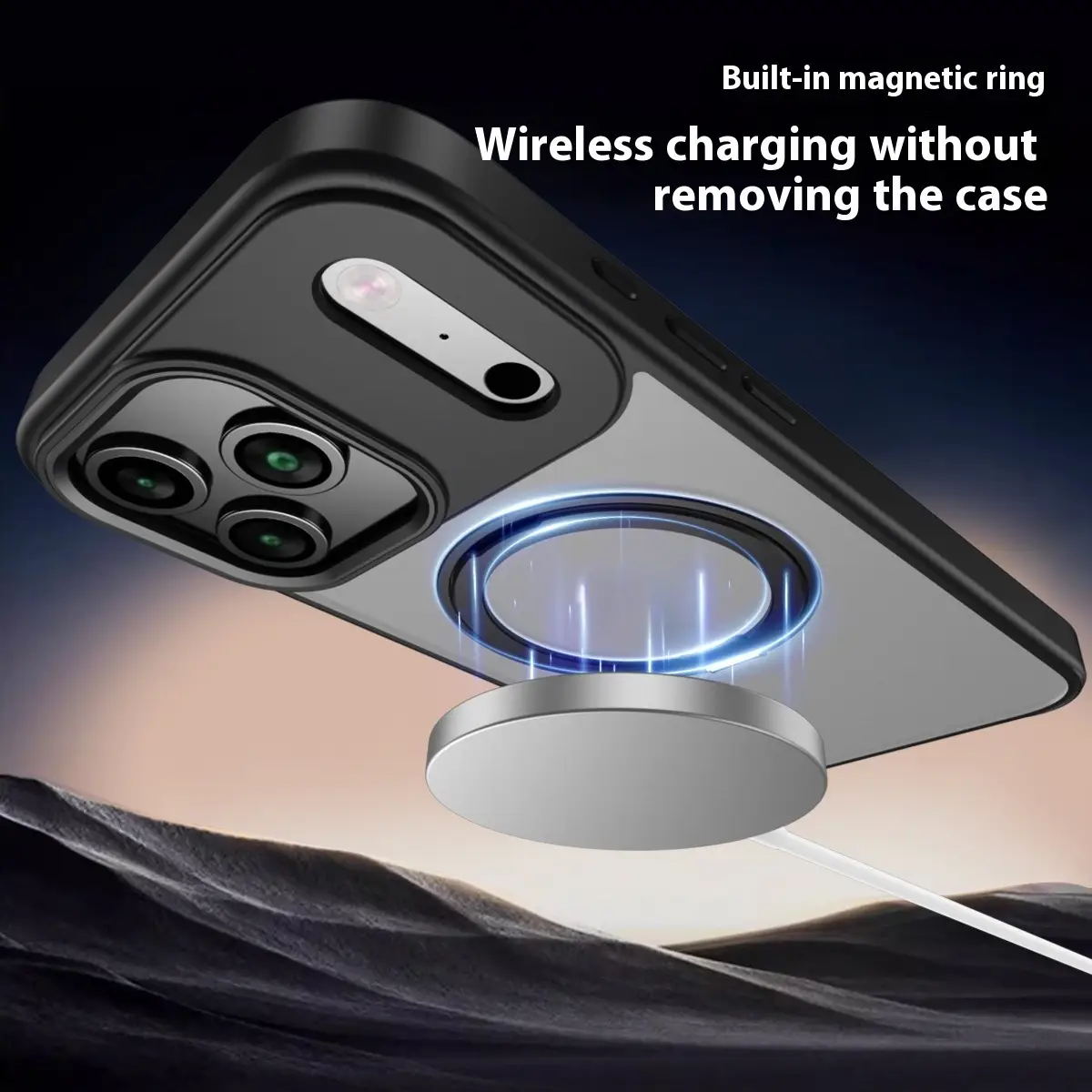 360 Rotating Bracket For IPhone17promax Magnetic Phone Case
