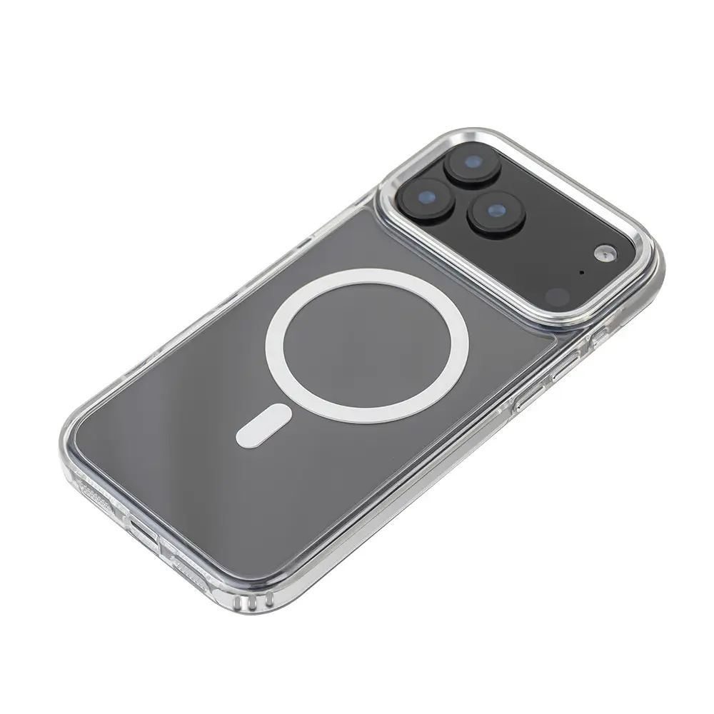 Magnetic Suction Applicable 17ProMax Transparent Phone Case