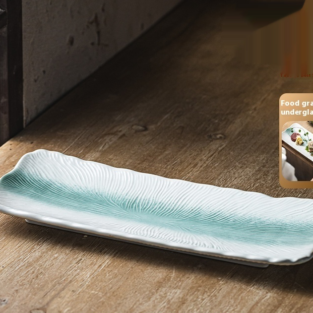 Sashimi Rectangular Plate Barbecue Bird-burning Plate