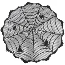Halloween Lace Round 102Cm