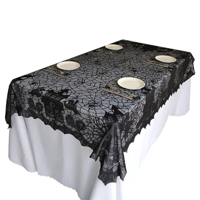 Black Lace Combination Spider Web Tablecloth Castle Tablecloth 135X175Cm - Shop at LoveMi
