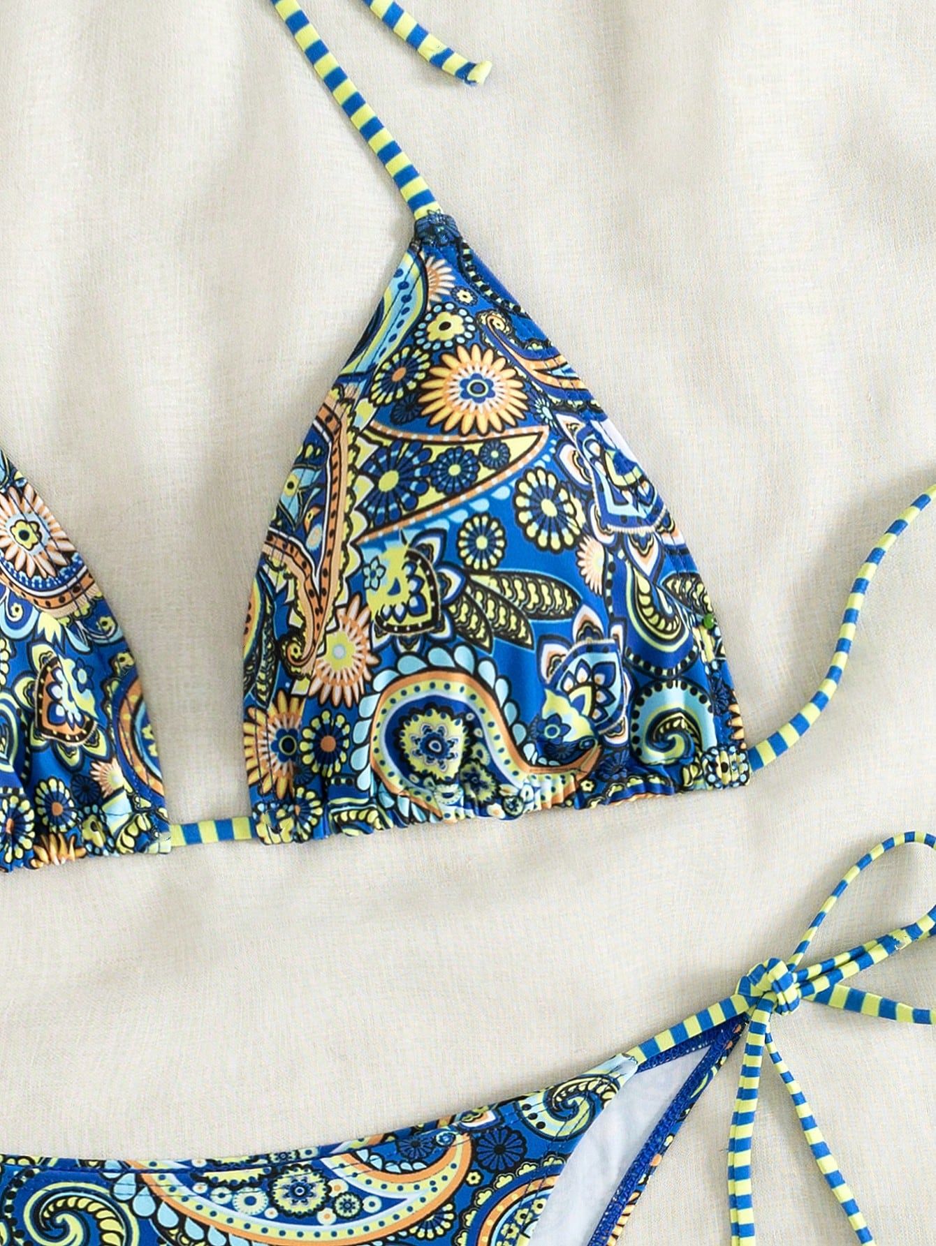 Colorful Boho Patterned Bikini Set