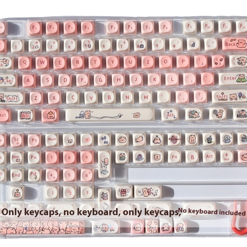 Fragrant Pig Key Cap MOA Height PBT Key Cap Five-sided Sublimation Cute