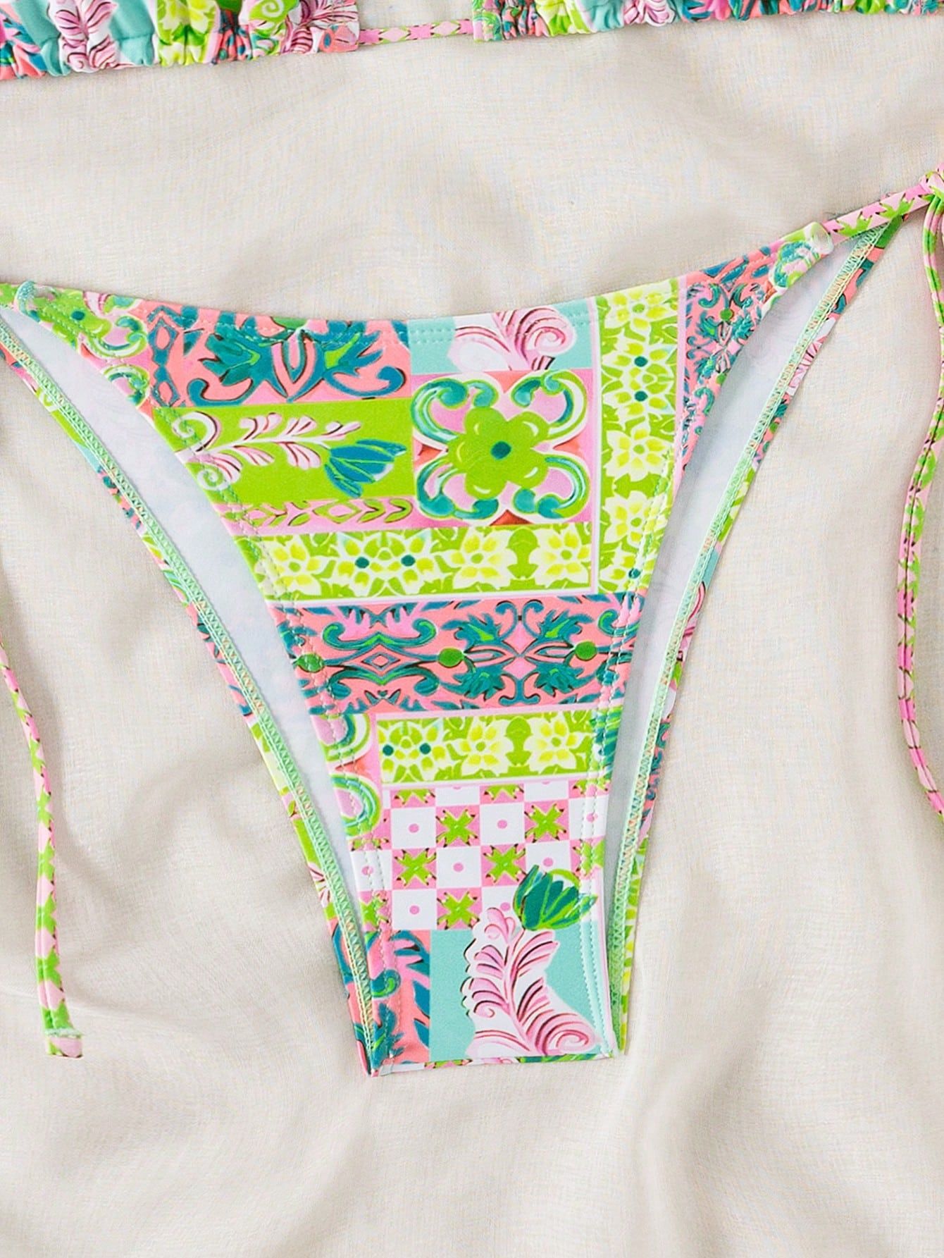 Colorful Boho Patterned Bikini Set