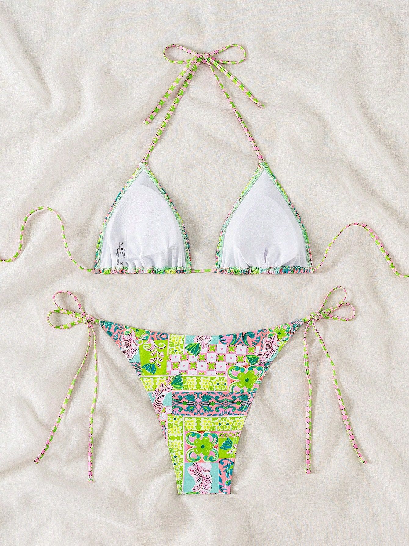 Colorful Boho Patterned Bikini Set