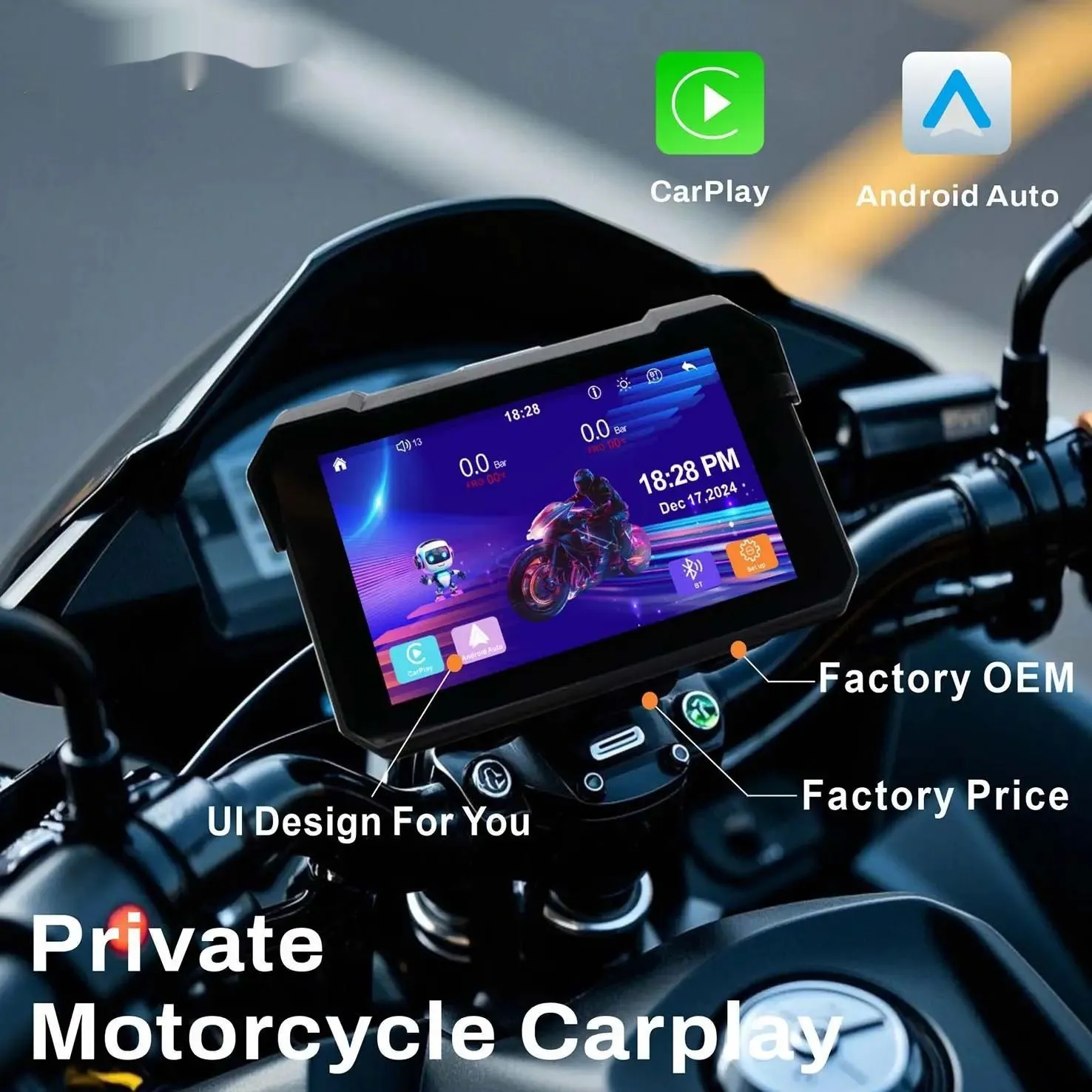 5-inch Driving Recorder Wireless Android Portable Screen