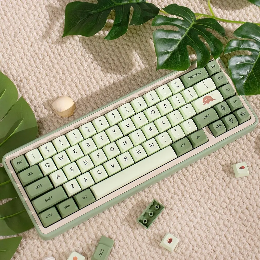 124 Key Matcha Themed PBT Sublimation Keycap