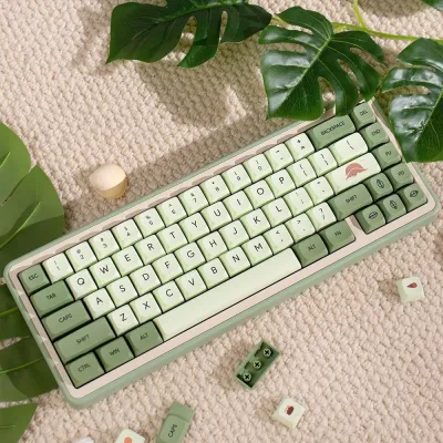 124 Key Matcha Themed PBT Sublimation Keycap