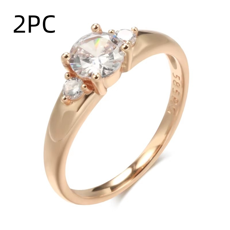 Korean Version Of Minimalist Zircon Ring