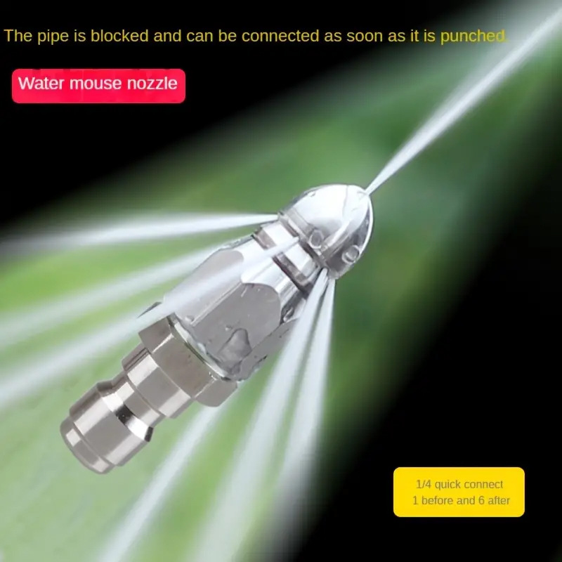 High Pressure Nozzle Stainless Steel Quick Plug Dredge Head