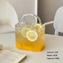 Glass Handbag Glass Straw