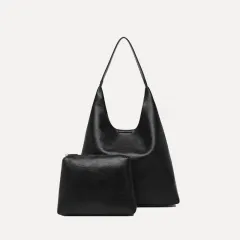 Women's Fashion Casual All-match Commute Tote Bag - Black - View 1