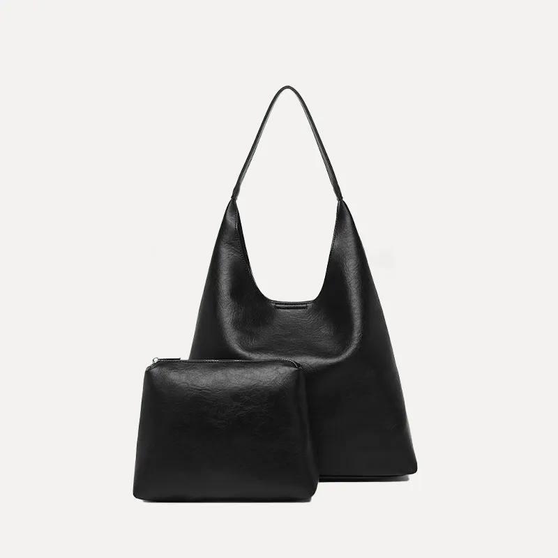 Women's Fashion Casual All-match Commute Tote Bag - Black