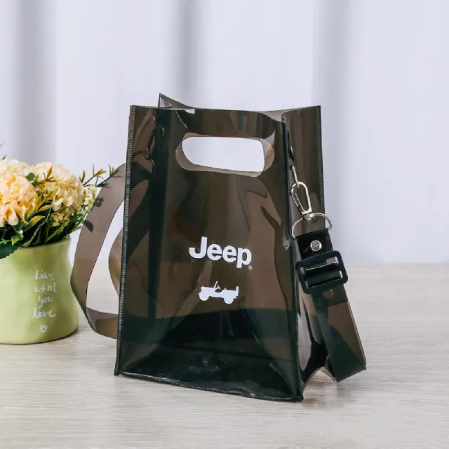 PVC Laser Bag Transparent Hand Crossbody Black - Shop at LoveMi