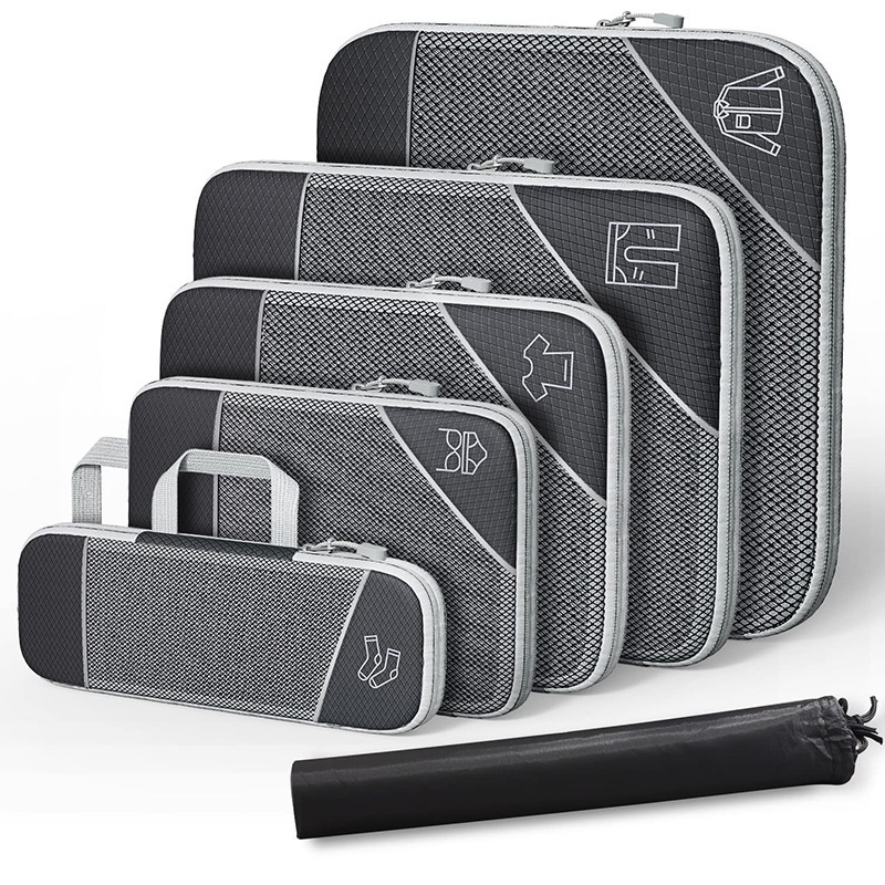 Travel Storage Bag Suit Luggage Organizing Portable With Net Compression Portable