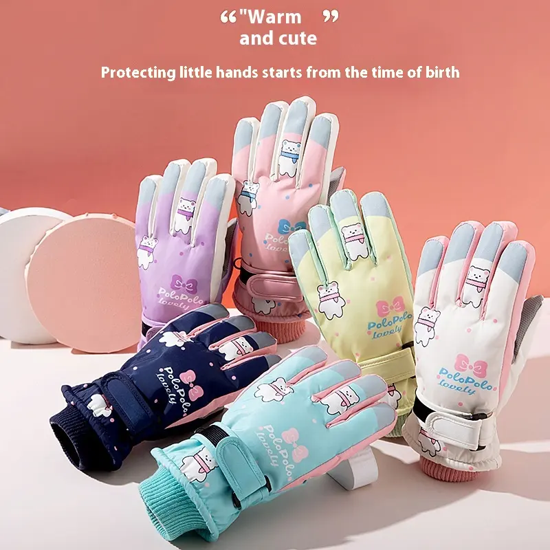 Skiing Fleece-lined Touch Screen Riding Five Finger