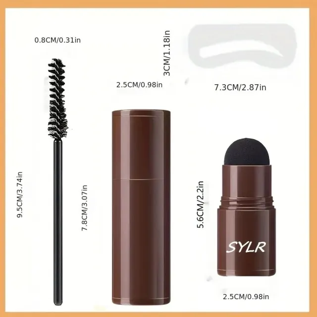 Professional Eyebrow Seal Shaping Set Pen Waterproof Makeup Brown - Shop at LoveMi