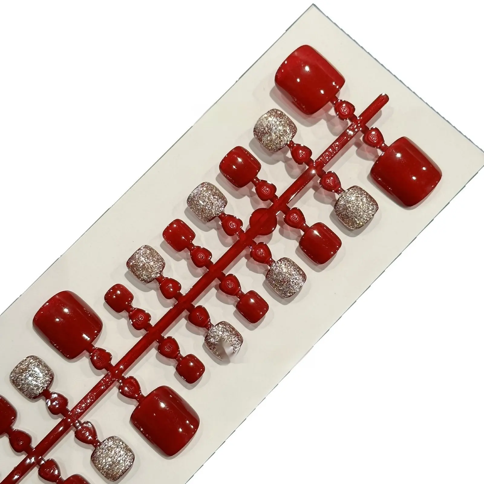 Toenail Wear Armor Red Color Jumping French Style