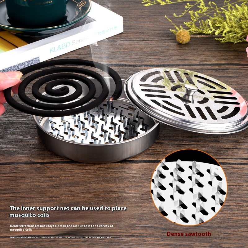 Portable Outdoor With Cover Stainless Steel Mosquito Smudge Box