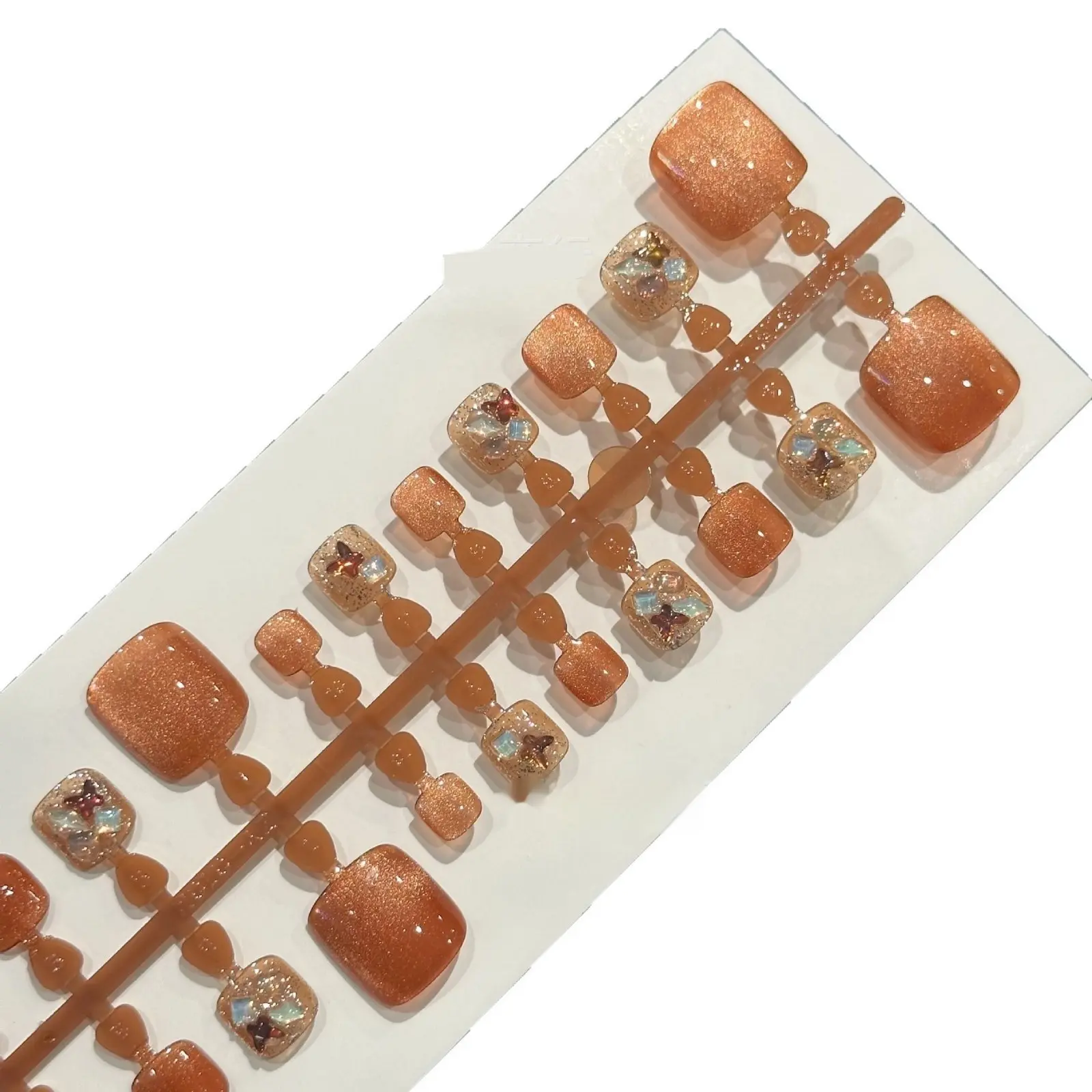 Toenail Wear Rhinestone White Advanced Daily