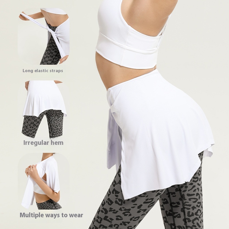 Sports Fitness One-piece Skirt Thigh-length Lace Skirt