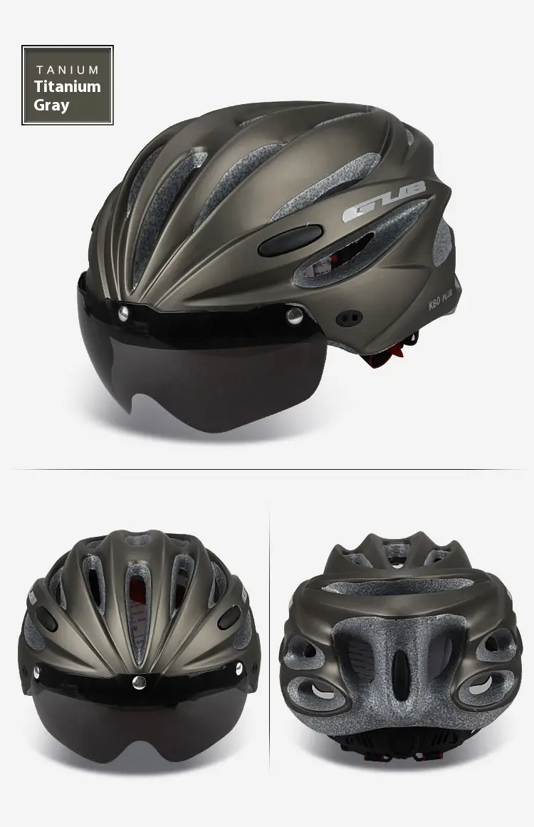 Mountain Bike Integrated Riding Cap Magnetic Goggles Helmet