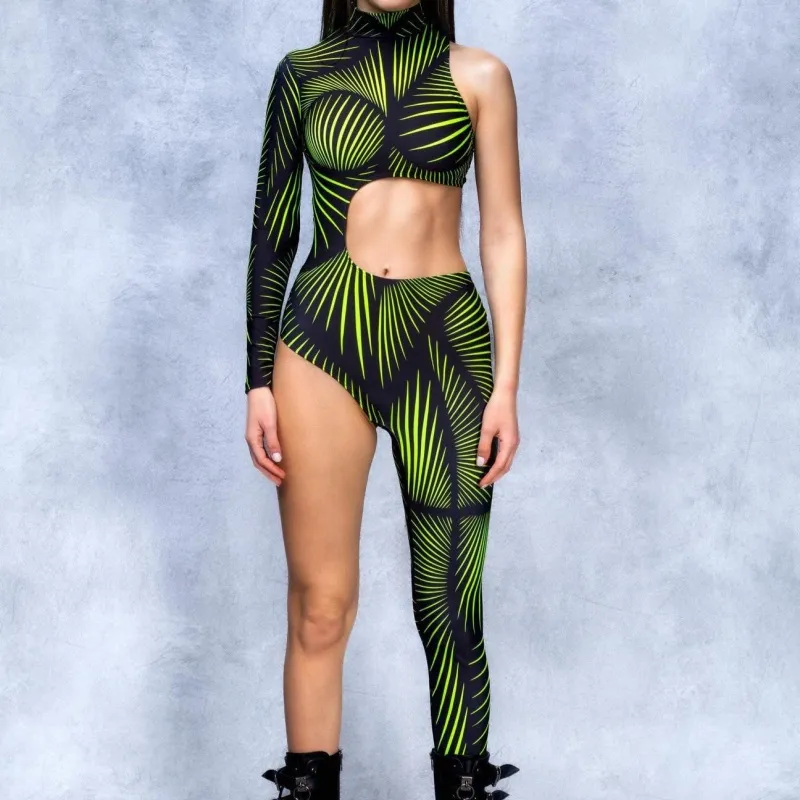 Halloween New Tights 3D Digital Printing One-piece Costume - Ss010-Adult L