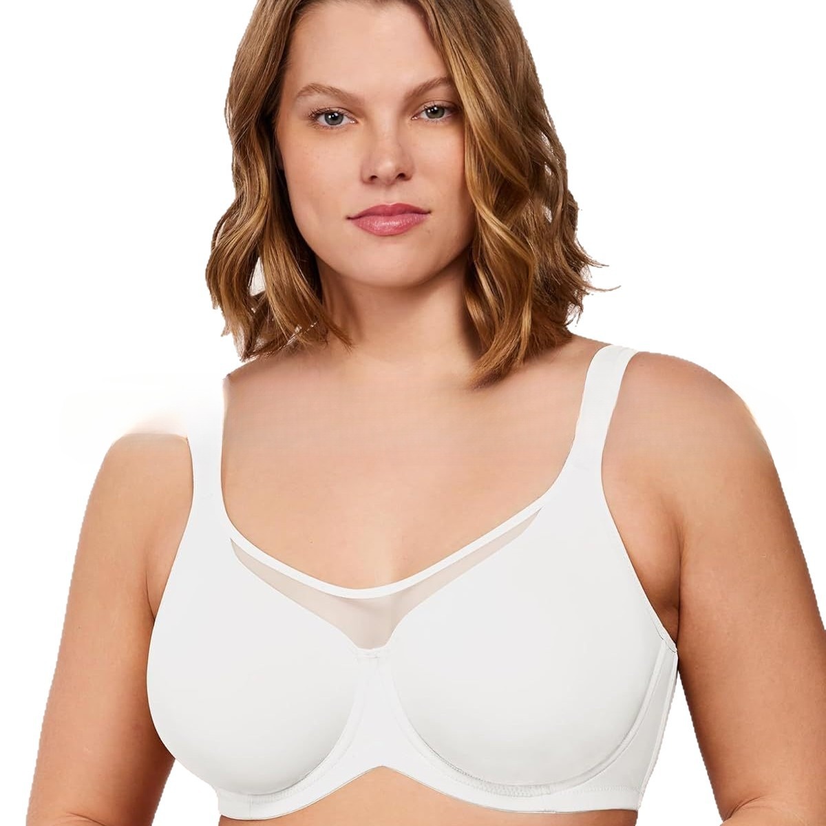 как выглядит Minimizer Bras for Women Plus Size, Full Coverage Coolcomfort T Shirt Unlined фото