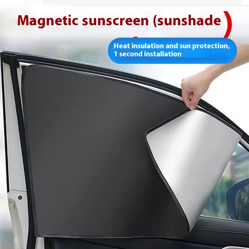 Car Magnetic Collapsible Sunscreen Sun Protection Curtain