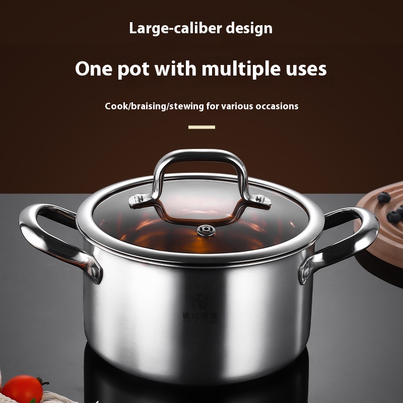 Non-stick Kitchen Thickened 304 Stainless Steel Pot Set