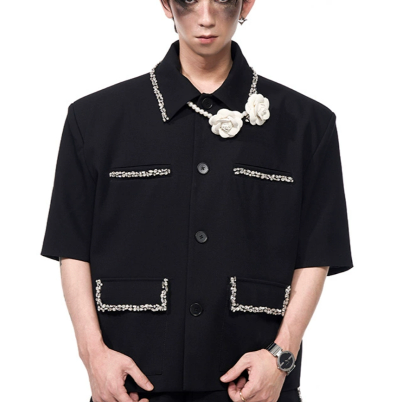 $91.14 Short Suit Coat Men's Summer New High Sense