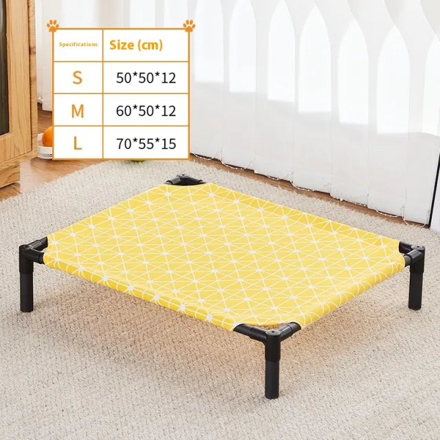 Q Small Removable And Washable Dog Bed Yellow Geometry - Shop at LoveMi