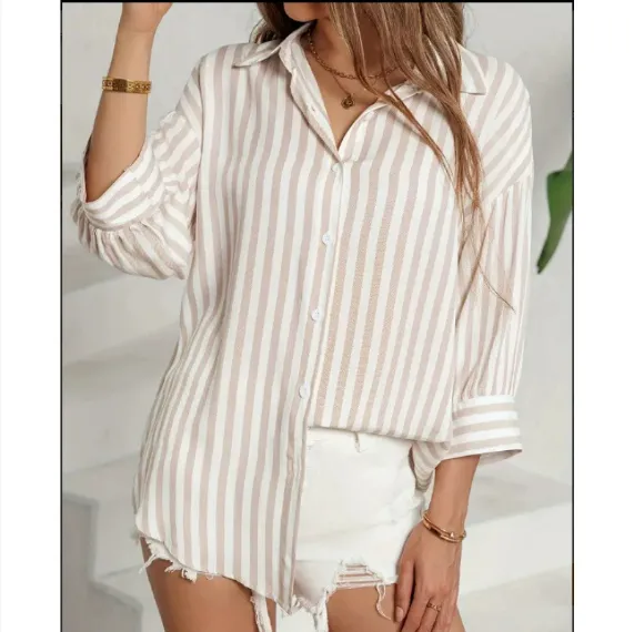 Fashion Casual Shirt Digital Printing Lapel Long Sleeve Shirt - Color24-2Xl