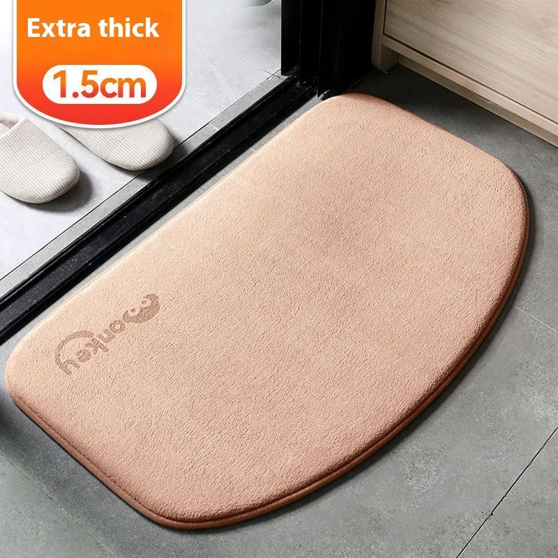 Toilet Floor Mat Bathroom Doorway Absorbent Foot Mat Toilet Non-slip Carpet Doormat - Monkey Camel