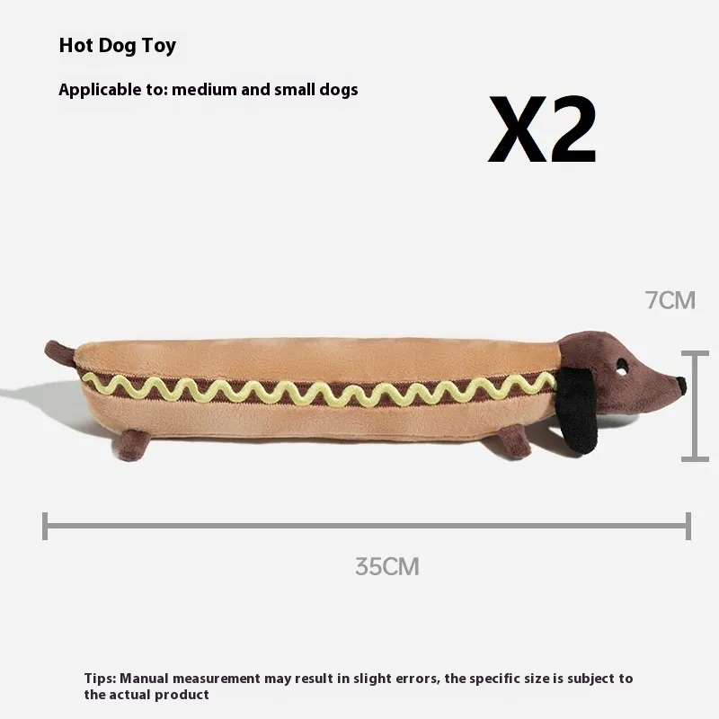 Self-Hi Relieving Stuffy Puppy Plan Sausage Dog Toys - Hot Dog 2Pcs