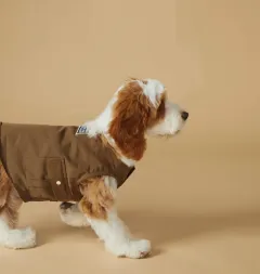 Pet Spring And Summer Sports Style Outdoor Work Clothes Vest Stain-resistant Thin Clothes - Army Green Without Hat - View 1