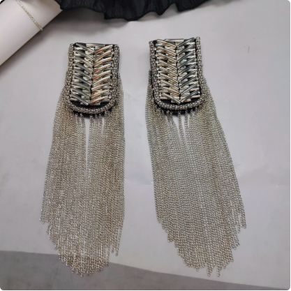Metal Super Long Chain Simple Men’s And Women’s Clothing Ornament Tassel Epaulet