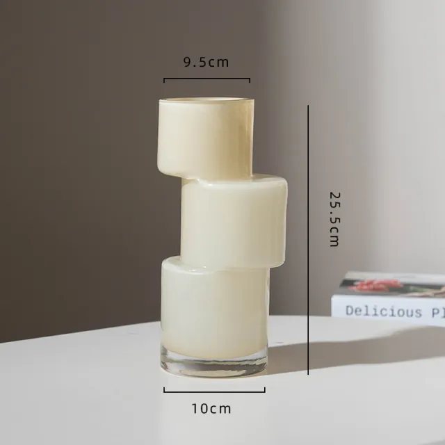 Light Luxury Flower Arrangement Decoration Hydroponic Flowers Niche Decoration 0801 Cream Color - Shop at LoveMi